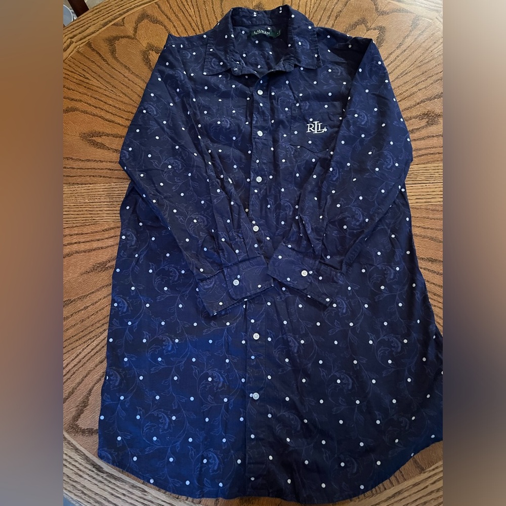 Ralph Lauren Navy Long Sleeve Dress - preowned